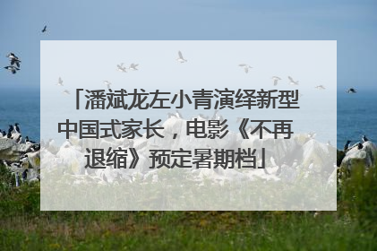 潘斌龙左小青演绎新型中国式家长，电影《不再退缩》预定暑期档