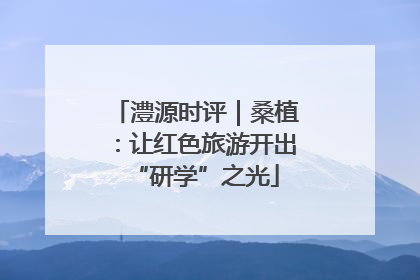 澧源时评｜桑植：让红色旅游开出“研学”之光