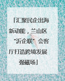 汇聚民企出海新动能，兰山区“沂企联”会客厅打造跨境发展强磁场