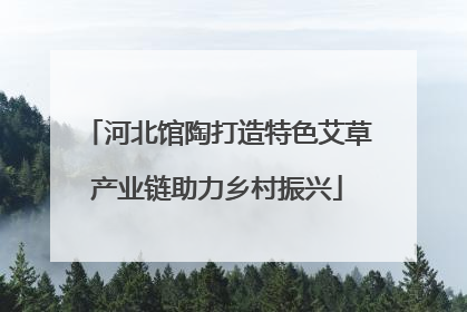 河北馆陶打造特色艾草产业链助力乡村振兴