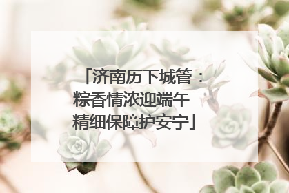 济南历下城管：粽香情浓迎端午 精细保障护安宁