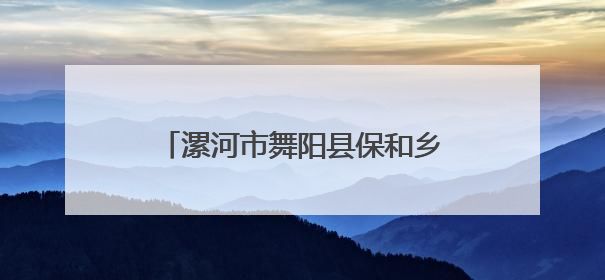 漯河市舞阳县保和乡：科学组织灌溉 保障农作物健康生长