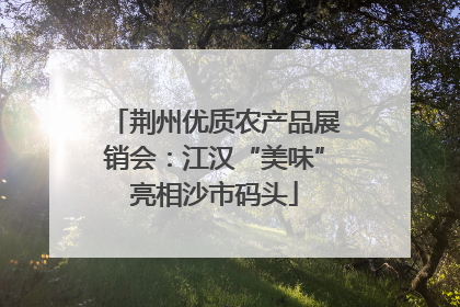 荆州优质农产品展销会：江汉“美味”亮相沙市码头