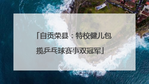 自贡荣县：特校健儿包揽乒乓球赛事双冠军