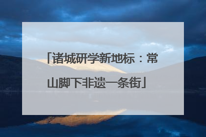 诸城研学新地标：常山脚下非遗一条街