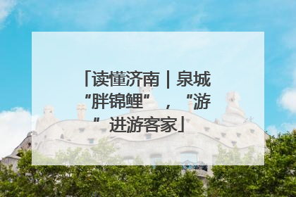 读懂济南｜泉城“胖锦鲤”，“游”进游客家
