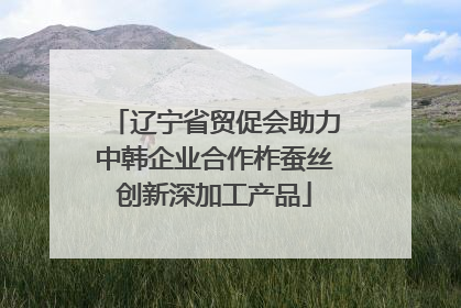 辽宁省贸促会助力中韩企业合作柞蚕丝创新深加工产品