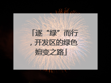逐“绿”而行，开发区的绿色嬗变之路