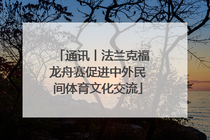 通讯丨法兰克福龙舟赛促进中外民间体育文化交流