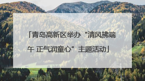 青岛高新区举办“清风拂端午 正气润童心”主题活动