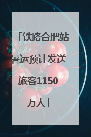 铁路合肥站暑运预计发送旅客1150万人