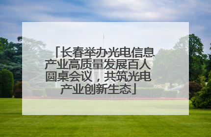 长春举办光电信息产业高质量发展百人圆桌会议，共筑光电产业创新生态