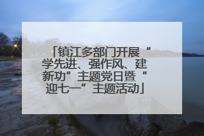 镇江多部门开展“学先进、强作风、建新功”主题党日暨“迎七一”主题活动