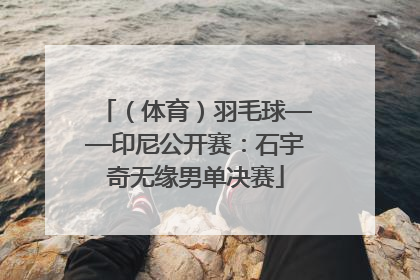 （体育）羽毛球——印尼公开赛：石宇奇无缘男单决赛