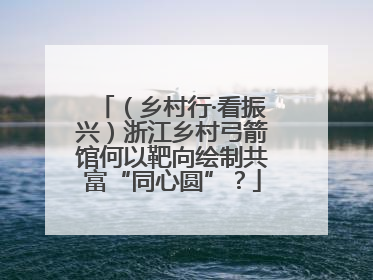 （乡村行·看振兴）浙江乡村弓箭馆何以靶向绘制共富“同心圆”？