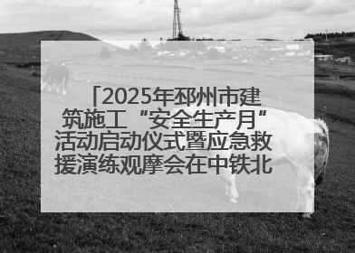 2025年邳州市建筑施工“安全生产月”活动启动仪式暨应急救援演练观摩会在中铁北京局邳州市中医院项目成功举办