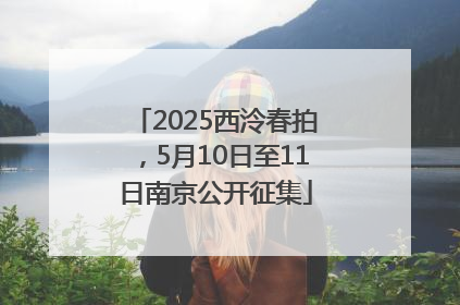 2025西泠春拍，5月10日至11日南京公开征集