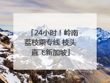 24小时！岭南荔枝乘专线 枝头直飞新加坡