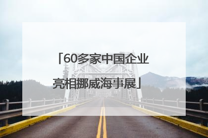 60多家中国企业亮相挪威海事展